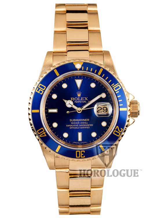 rolex blue gold submariner price