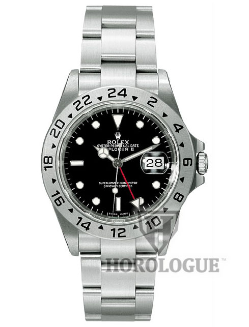Rolex Explorer model 16570 with black dial and GMT hand