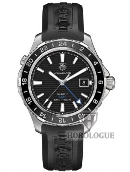 Tag Heuer GMT Aquaracer with blue seconds hand